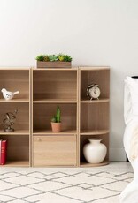 IRIS planken, boekenkast, occasionele meubels, hoekkast, CX-3C, lichtbruin, W29 x D28,8 x H88,1 cm