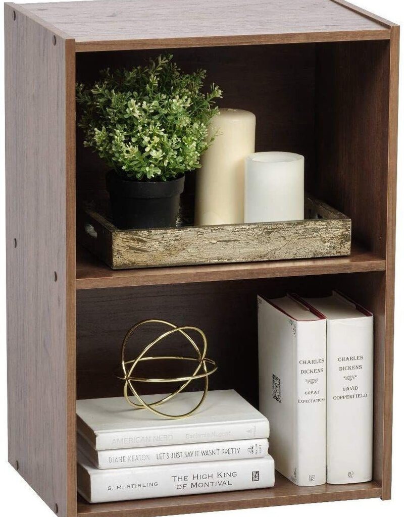 IRIS Planken, Boekenkast, Occasionele Meubels, CX-2, Bruin, W29 x D41,4 x H59,2 cm