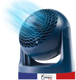 IRIS quiet and powerful table fan Made in France, 23mÂ², PCF-HE18, blu