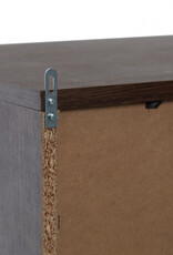 IRIS ladekast, dressoir, meubels, multifunctionele ladekast, 4 lades, WCH 590 - Bruin, W39 x D59 x H88 cm