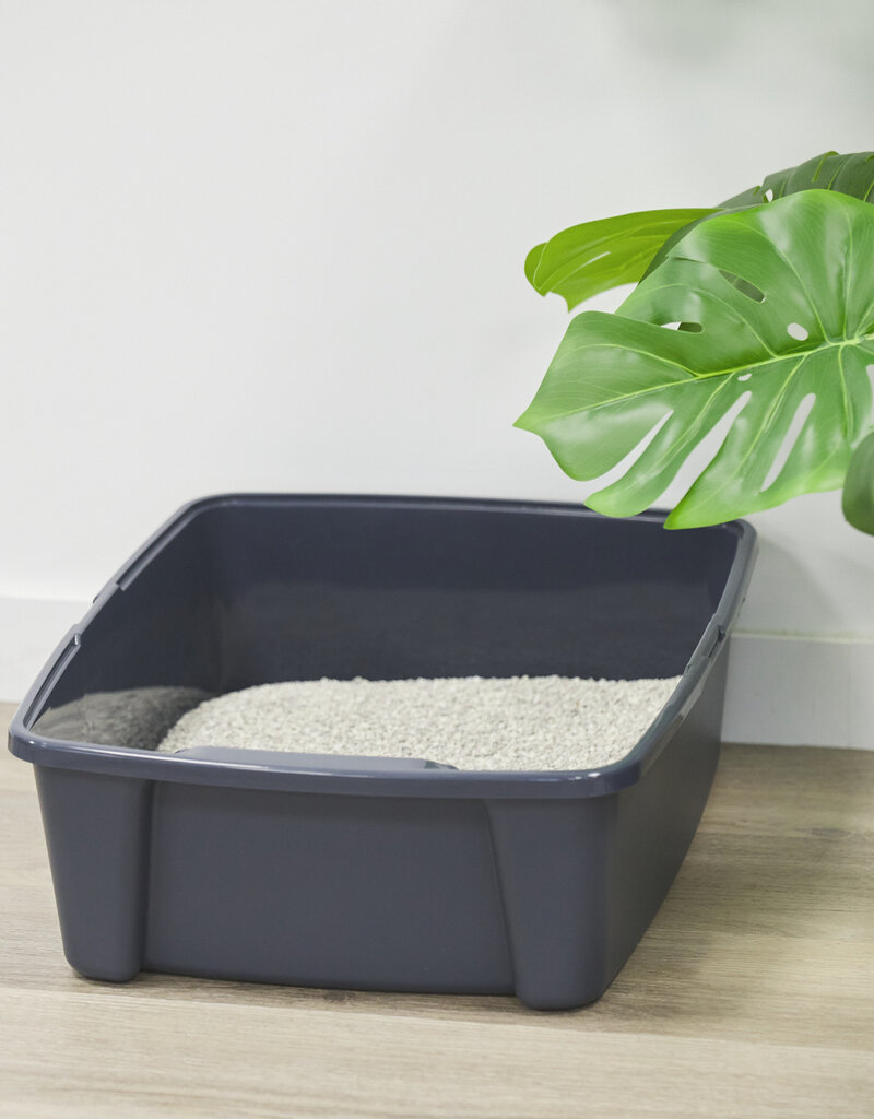 IRIS kattenbak, toilet, voor katten, kittens, konijnen, makkelijk schoon, plastic, CLH-12 bodysuit, grijs