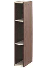 IRIS Opbergkast, boekenkast/ 3 modulaire planken, UB-9015, Bruin, W29 x D14,7 x H88,2 cm