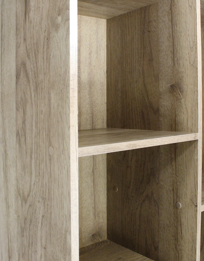 IRIS boekenkast, 5-compartiment plank, boekenkast, CX-23C, Ash Brown, W60 x D29 x H8,79 cm