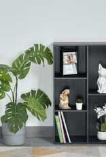 IRIS boekenkast, 5-compartiment plank, boekenkast, CX-23C, Black Oak, W29 x D60 x H87,9 cm