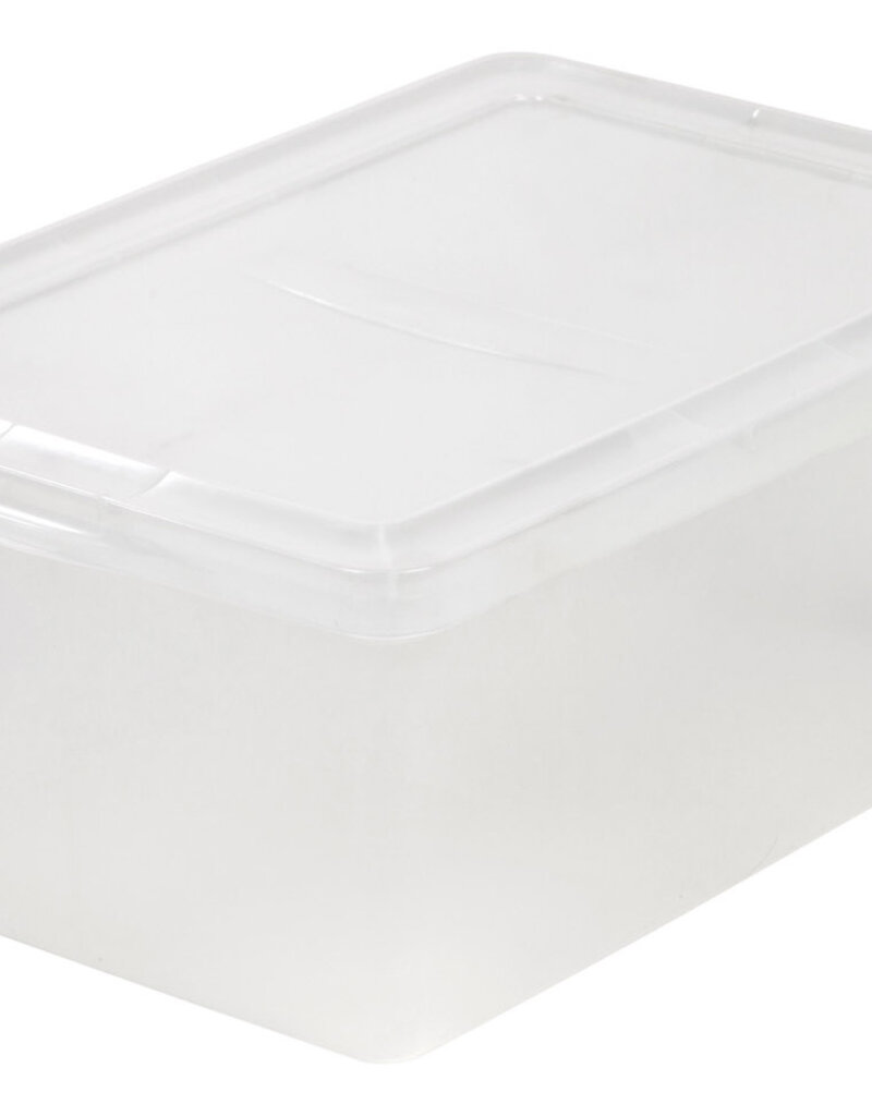 IRIS Multifunctionele Plastic Opbergdozen, 16L, 3-pack, Transparant, CNL-16E