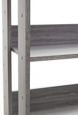 IRIS 4-laag opslagplank, verstelbaar, OWR-600, W29,3 x D60 x H87,9cm, grijs eiken