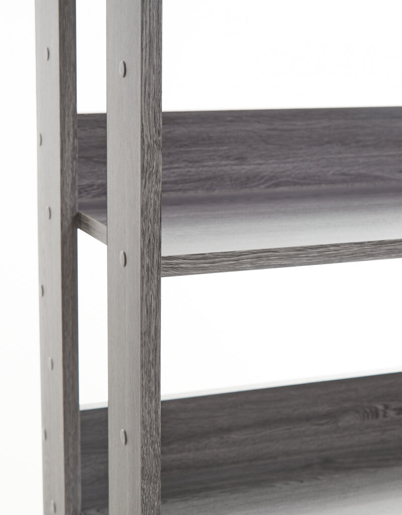 IRIS 4-laag opslagplank, verstelbaar, OWR-600, W29,3 x D60 x H87,9cm, grijs eiken