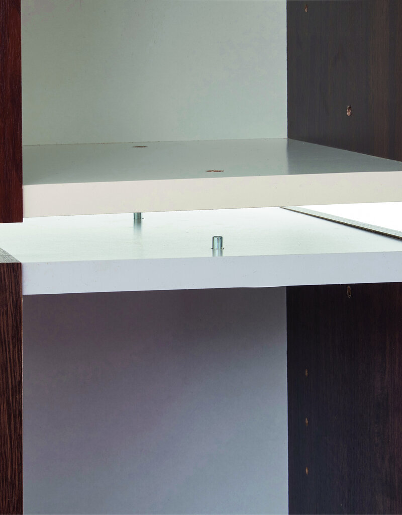 IRIS Opbergkast, boekenkast/ 3 modulaire planken, UB-9020, Bruin, W29 x D19,7 x H88,2 cm