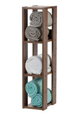 IRIS boekenkast, 3-lagige opslagkast/verstelbare planken, OWR-200 - Bruin, W29,3 x D20 x H87,9 cm