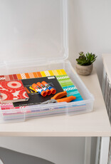 IRIS plastic opbergdoos met clip, 10L, doorzichtig, SBC-350E