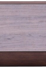 IRIS plank, opbergdoos, occasionele kast, 1 deur, stapelbaar, STB-400D, bruin, W38,8 x D40 x H30,5 cm