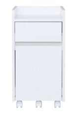 IRIS Bureauvoetstuk, Mobiele Kast, Wielen, Documenten & Dossiers, FDK-3059 - Wit Eikenhout, W46,5 x D31,2 x H59 cm