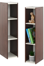 IRIS 3-plank opslagboekenkast, set van 2 accentmeubels, UB-9020, Bruin