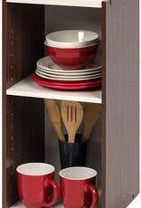 IRIS opbergkast, boekenkast/ 2 modulaire planken, UB-6030, bruin, W29 x D29,7 x H59,4 cm