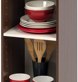 IRIS storage cabinet, bookcase/ 2 modular shelves, UB-6030, brown, W29 x D29.7 x H59.4 cm