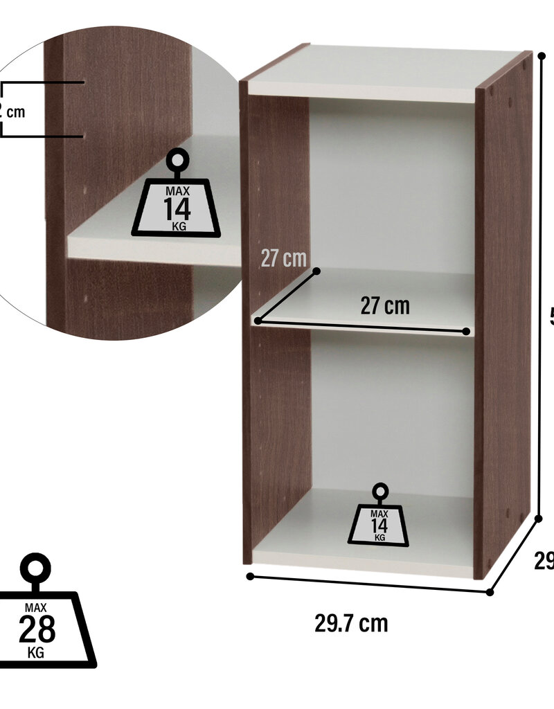 IRIS #FS]Space Saving Shelf UB-6030 Br/W