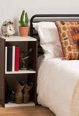 IRIS opbergkast, boekenkast/ 2 modulaire planken, UB-6030, bruin, W29 x D29,7 x H59,4 cm