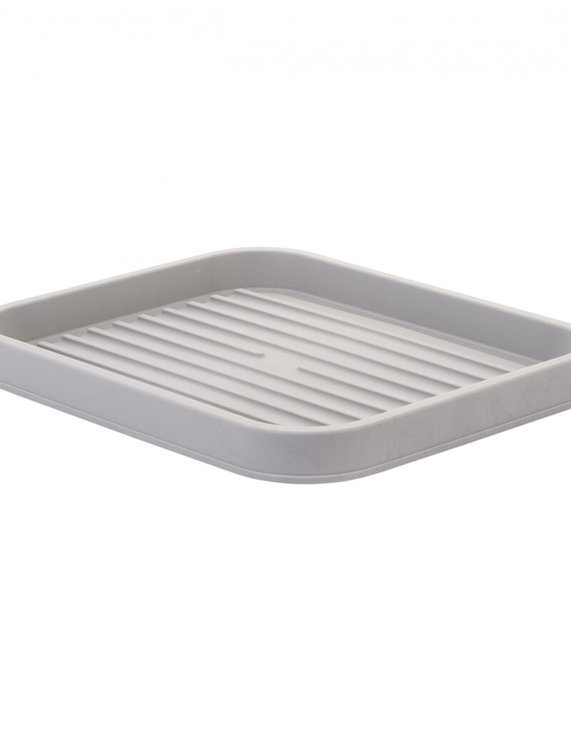 IRIS Tray, Tray, Set van 3 schoendrainers, maat S-SHT-S, Grijs, W38 x D31 x H2,5 cm