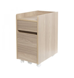 IRIS Office pedestal, Mobile Cabinet, Wheels, Documents & Files, FDK-3059, Light brown, W46.5 x D31.2 x H59 cm