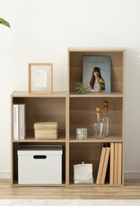 IRIS meubels, kantoorplank, boekenkast, modulair, effen, CX-2FN, lichtbruin, W29,7 x D42 x H69,2 cm