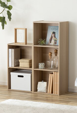 IRIS meubels, kantoorplank, boekenkast, modulair, effen, CX-2FN, lichtbruin, W29,7 x D42 x H69,2 cm