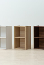 IRIS meubels, kantoorplank, boekenkast, modulair, effen, CX-2FN, lichtbruin, W29,7 x D42 x H69,2 cm