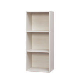 IRIS furniture, office shelf, bookcase, modular, solid CX-3FN, white oak, W29.7 x D42 x H102.9 cm