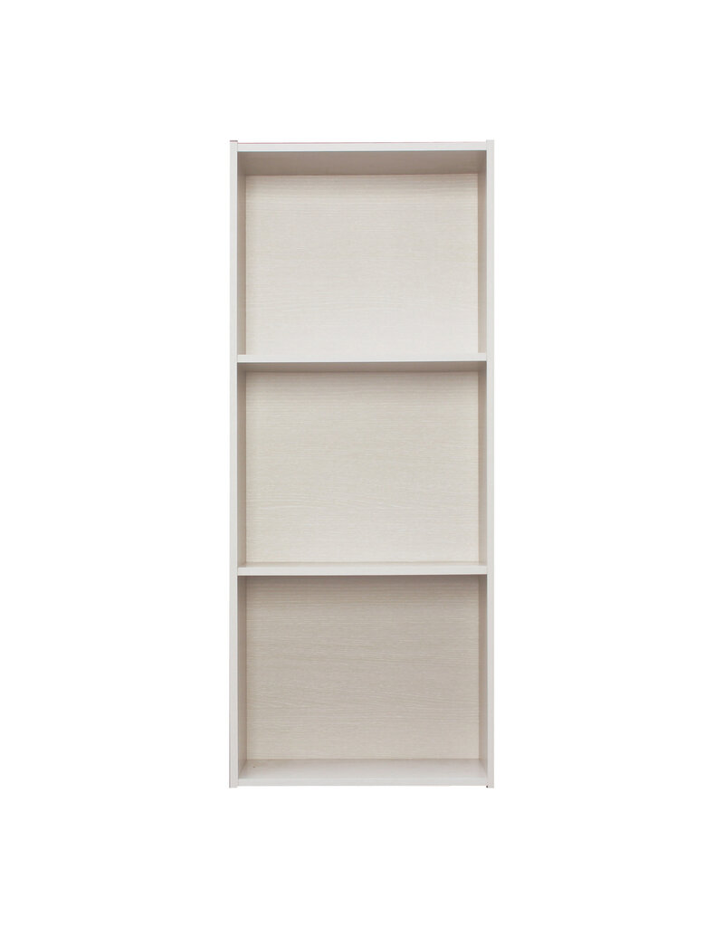 IRIS meubels, kantoorplank, boekenkast, modulair, massief CX-3FN, wit eik, W29,7 x D42 x H102,9 cm