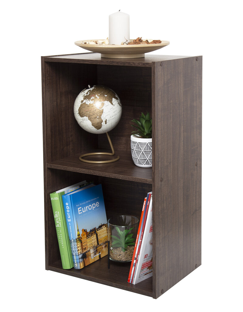 IRIS meubels, kantoorplank, boekenkast, modulair, massief, CX-2FN, bruin, W29,7 x D42 x H69,2 cm