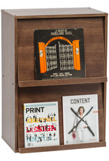 IRIS opbergkast, 2 vouwdeuren, massief en modern ontwerp, CHR-2, bruin