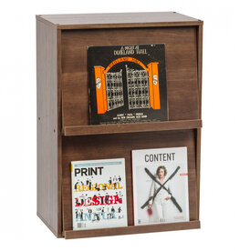 IRIS opbergkast, 2 vouwdeuren, massief en modern ontwerp, CHR-2, bruin