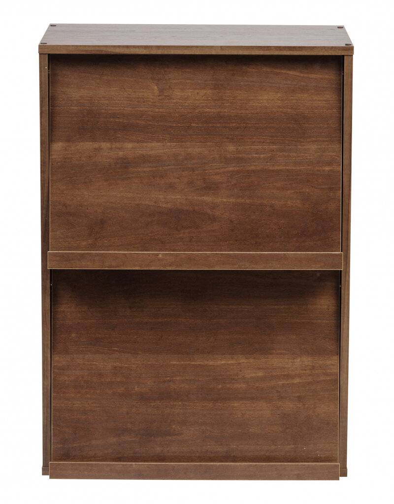 IRIS opbergkast, 2 vouwdeuren, massief en modern ontwerp, CHR-2, bruin