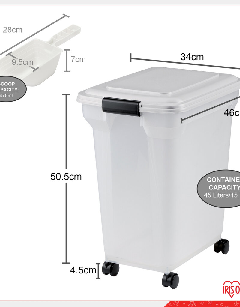 IRIS #ATS-L C/White/Bk caster box [EcA]