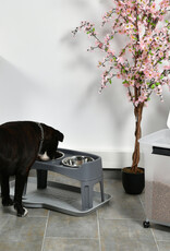 IRIS 45L brokjesbak voor 15 kg, luchtdicht, schop, wielen inbegrepen, voor honden en katten, ATS-L, wit