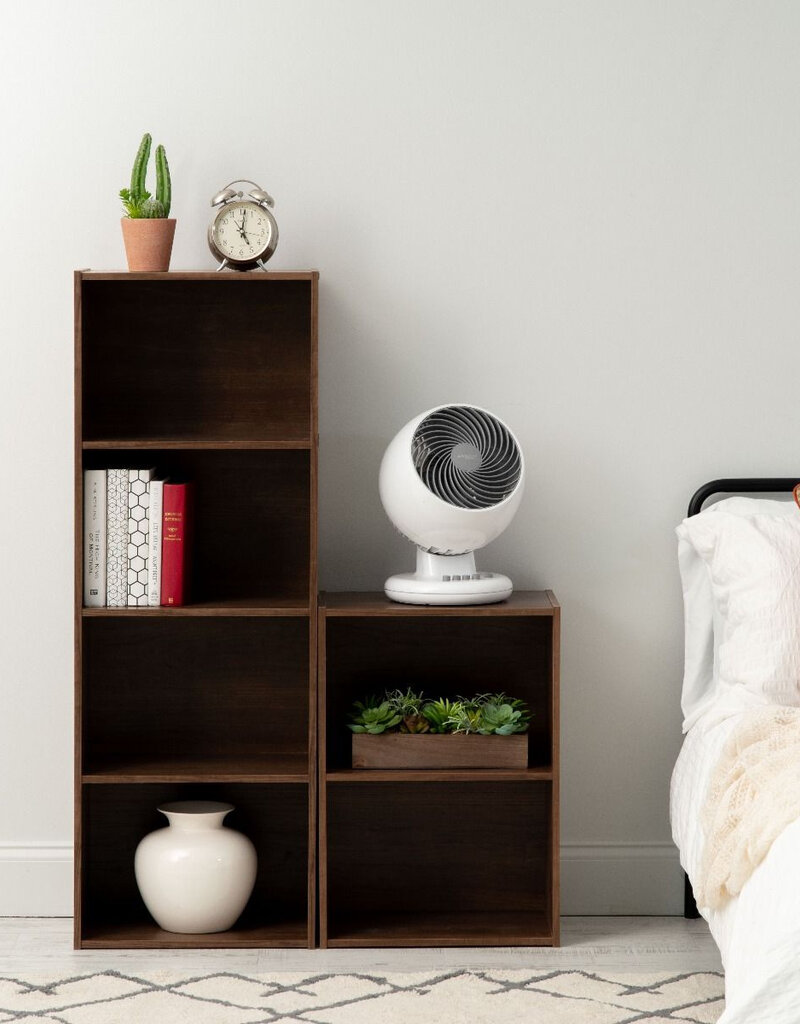 IRIS boekenkast, set van 2 accentmeubels, houten opslagkasten, CX-2, bruin