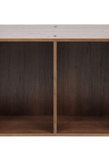 IRIS boekenkast, set van 2 accentmeubels, houten opslagkasten, CX-2, bruin