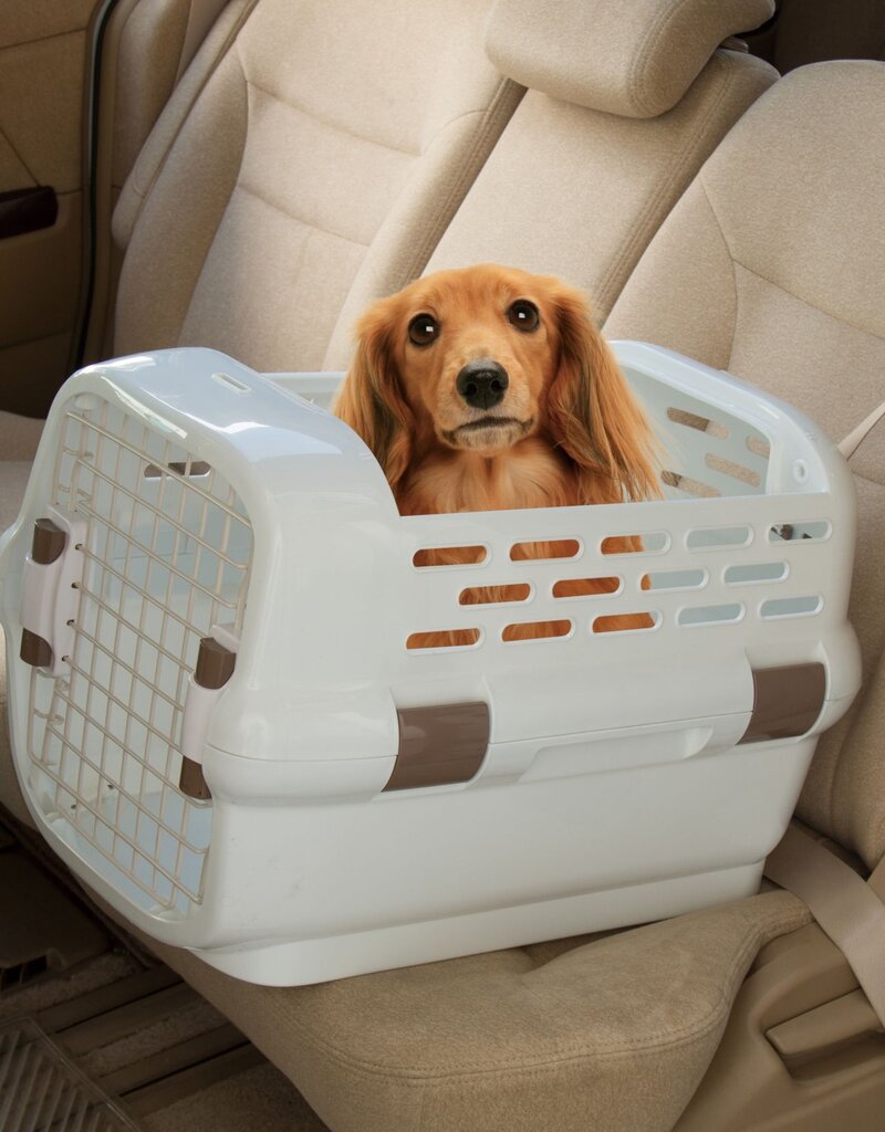 IRIS Drager & Leiband, Handvat, Ventilatie, voor katten, honden, knaagdieren, PDPC-600, Wit