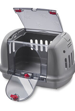 IRIS Draagtas, 2 openingen, voor katten, honden, knaagdieren, P-HC480, Grijs