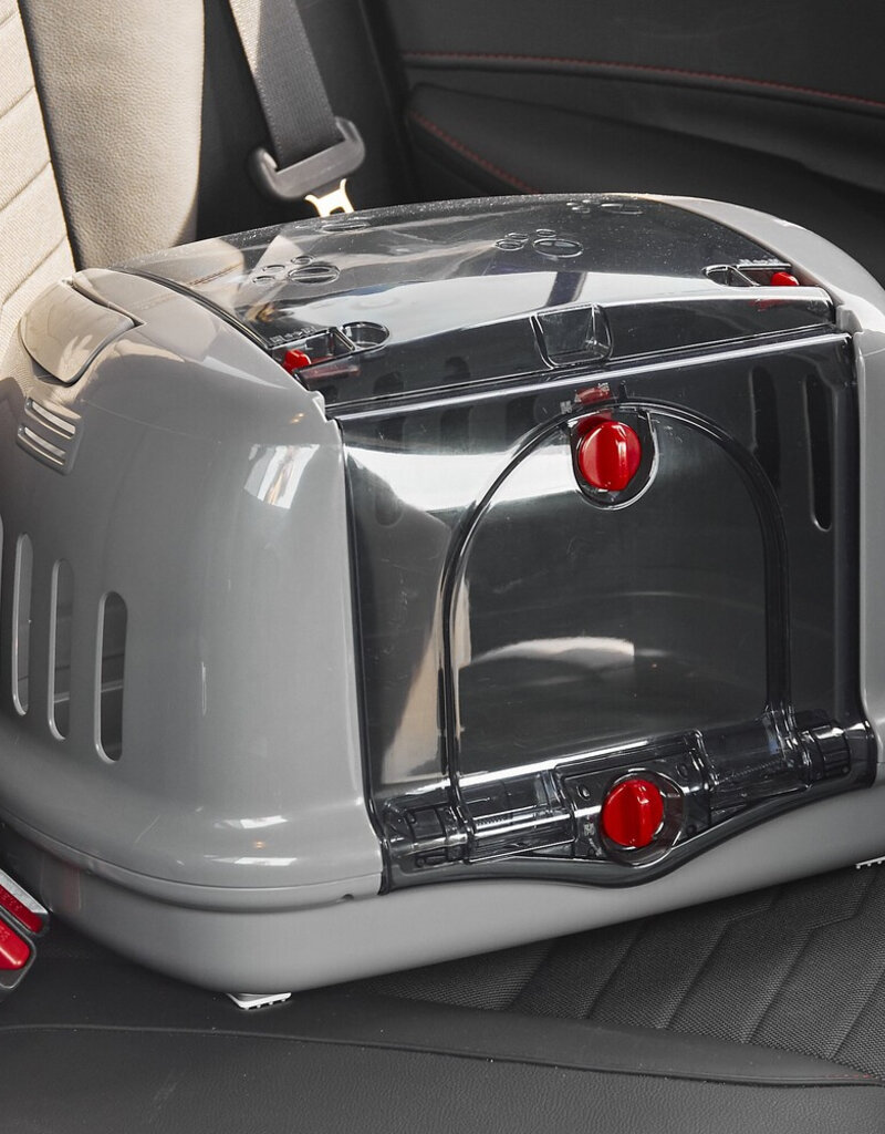 IRIS Draagtas, 2 openingen, voor katten, honden, knaagdieren, P-HC480, Grijs