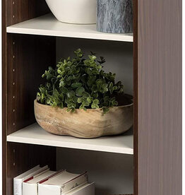 IRIS Storage cabinet, bookcase/ 3 modular shelves, UB-9035, brown, W29 x D34.7 x H88.2 cm