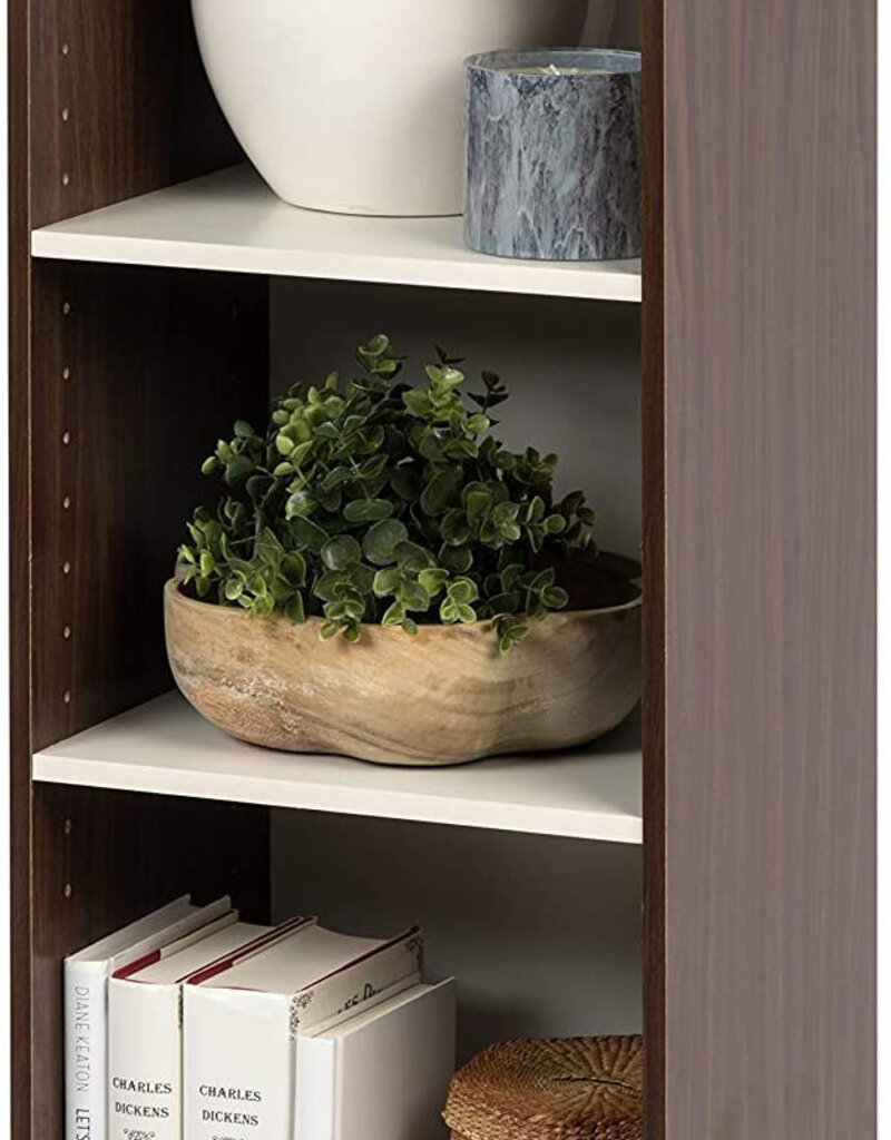 IRIS Opbergkast, boekenkast/ 3 modulaire planken, UB-9035, bruin, W29 x D34,7 x H88,2 cm