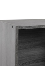 IRIS meubels, kantoorplank, boekenkast, modulair, massief, CX-2FN, grijs eikenhout, W29,7 x D42 x H69,2 cm