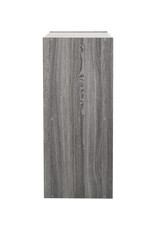 IRIS meubels, kantoorplank, boekenkast, modulair, massief, CX-2FN, grijs eikenhout, W29,7 x D42 x H69,2 cm