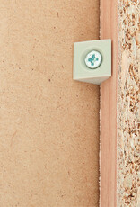 IRIS 2-plank opslagboekenkast, set van 2 accentmeubels, UB-6035, lichtbruin