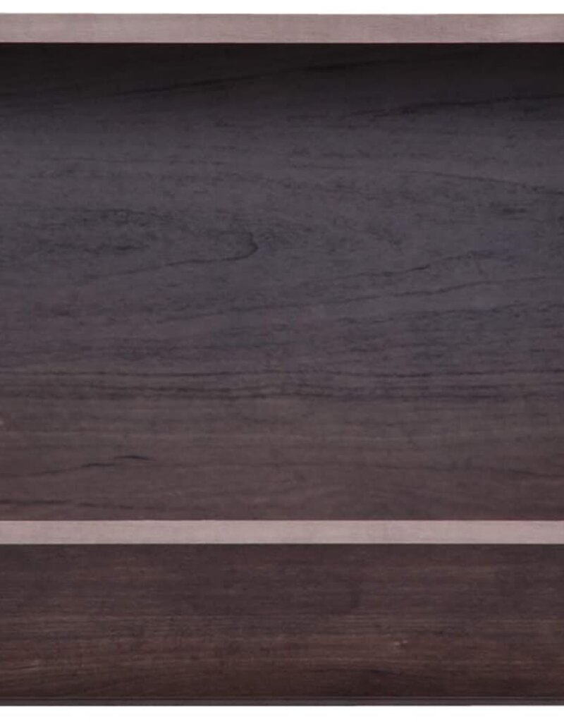 IRIS plank, houten opbergdoos, occasionele kast, stapelbaar, STB-400, bruin, W38,8 x D40 x H30,5 cm