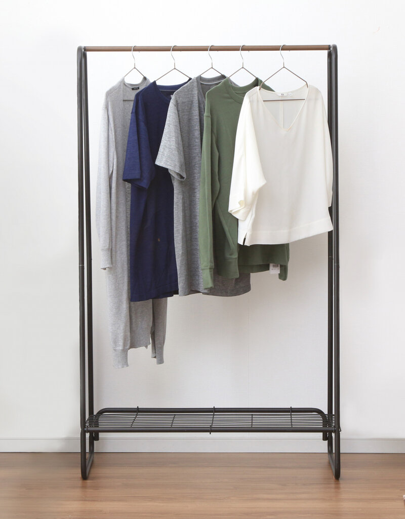 IRIS #Metal Garment Rack PI-B5 L Black