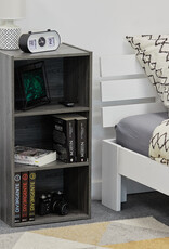 IRIS boekenkast, opbergplank, accentkast - MDB-3, grijs eikenhout, W29 x D36,6 x H73,2 cm