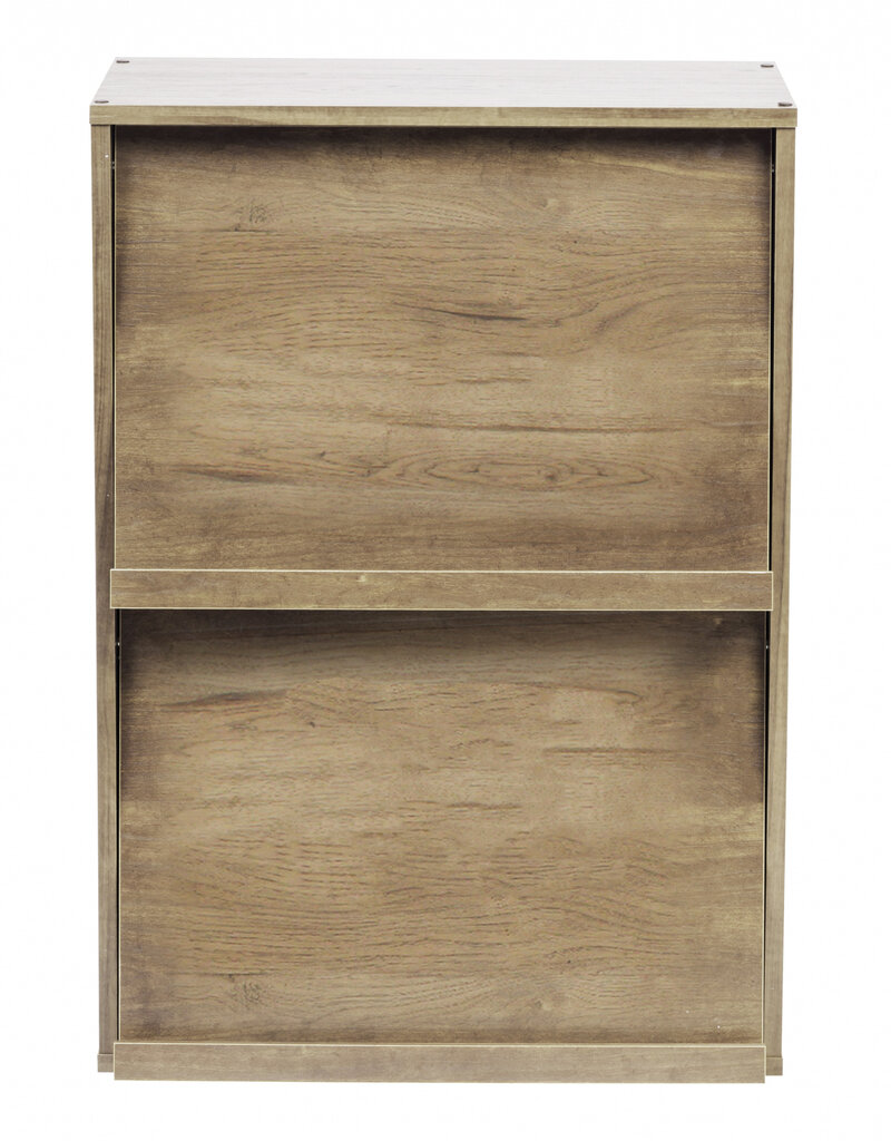 IRIS meubels, boekenkast, opbergplank met 2 deuren, CHR-2, Ash Brown, W59 x D40,9 x H83,6 cm
