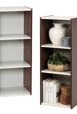 IRIS 3-plank opslagboekenkast, set van 2 accentmeubels - UB-9035, Bruin