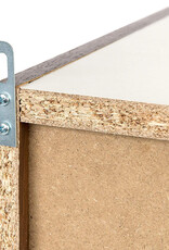 IRIS 3-plank opslagboekenkast, set van 2 accentmeubels - UB-9035, Bruin